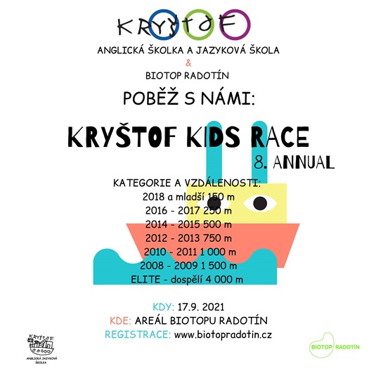 Pozvánka na osmý ročník závodu Kryštof Kids Race