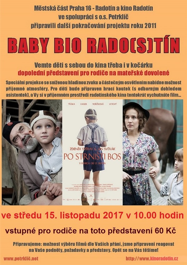 Baby bio Rado(s)tín - plakát k filmu Po strništi bos