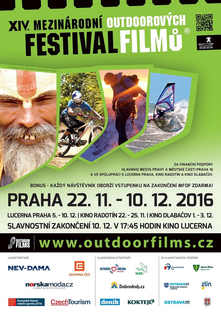 Plakát k festivalu mezinárodních outdoorových filmů