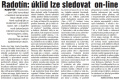 Radotín: úklid lze sledovat on-line | Náš region | 21.4.2016 | Strana: 5 | Autor: Kateřina Drmlová