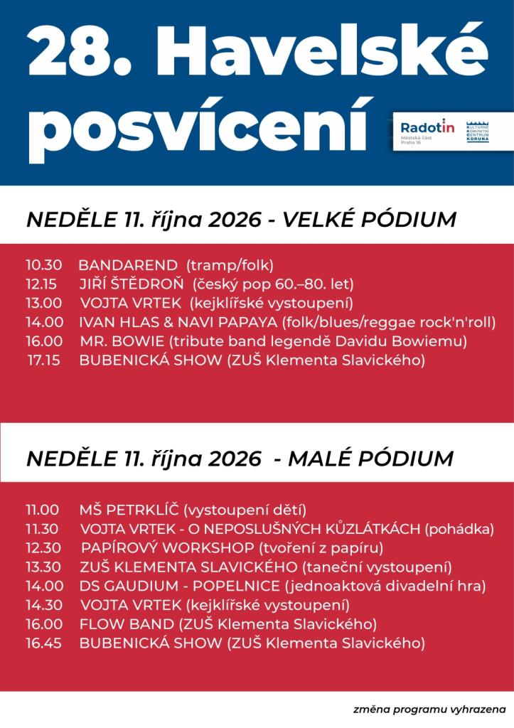 HP 2026 - neděle
