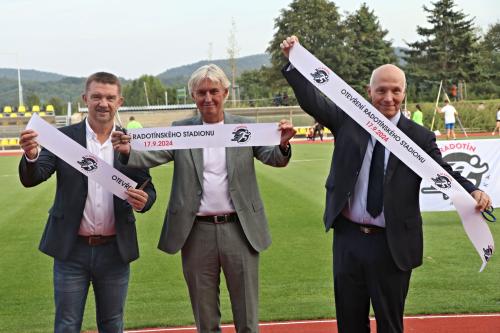 Slavnostní otevření zrekonstruovaného atletického stadionu 17.9.2024