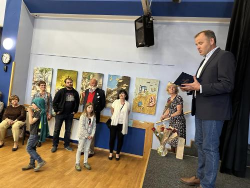Vernisáž výstavy Kruhu radotínských výtvarníků, 12.5.2023