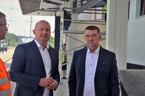 Prohlídka stavby s ředitelem Stavební správy západ Správy železnic; 14.6.2023