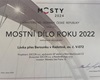 Miroslav Knotek s&nbsp;Vladimírem Janatou při&nbsp;přebírání ceny za&nbsp;Mostní dílo roku 2022, Brno, 25.4.2024 