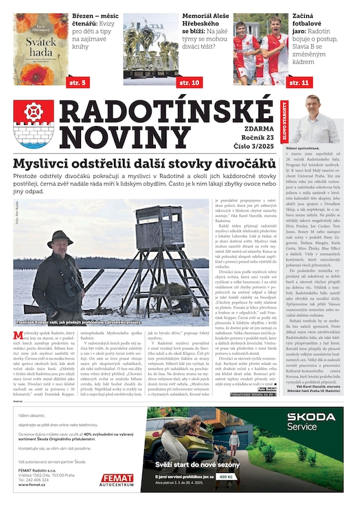 Radotínské noviny, březen 2025