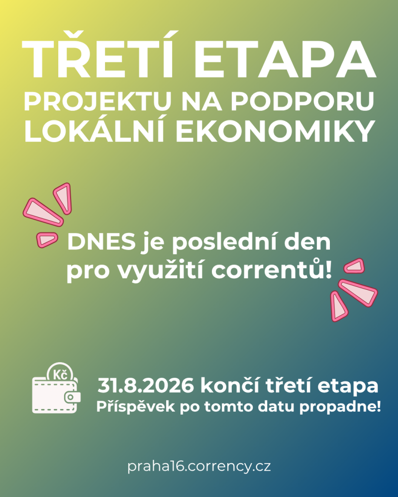 Corrency - upozornění na konec etapy
