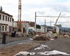 Práce na stavbě trati, radotínské nádraží, 10.9.2022