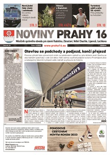 Úvodní strana Novin Prahy 16, číslo 12/2022