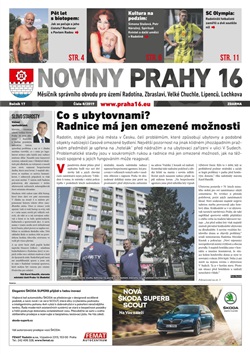 Noviny Prahy 16, číslo 8/2019