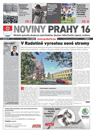 Noviny Prahy 16, listopad 2019