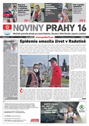 Noviny Prahy 16, duben 2020