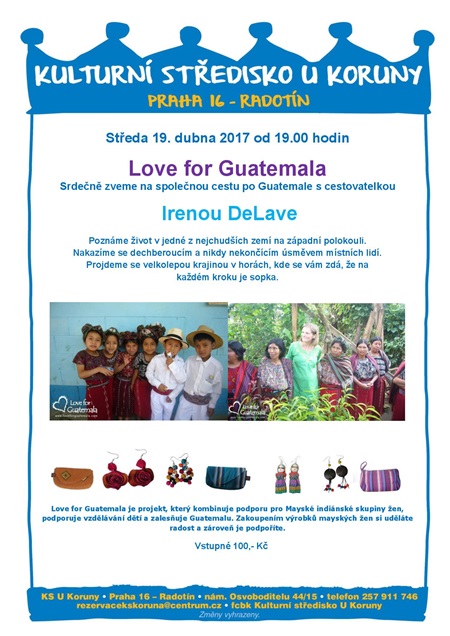Pozvánka na přednášku o Guatemale