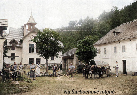 Šarbochův mlýn na snímku z roku 1919
