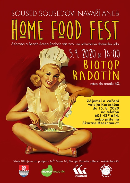 Výzva kuchařům s pozvánkou na Home Food Fest, 5.9.2020