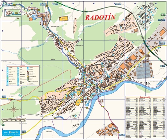 Map of Radotín