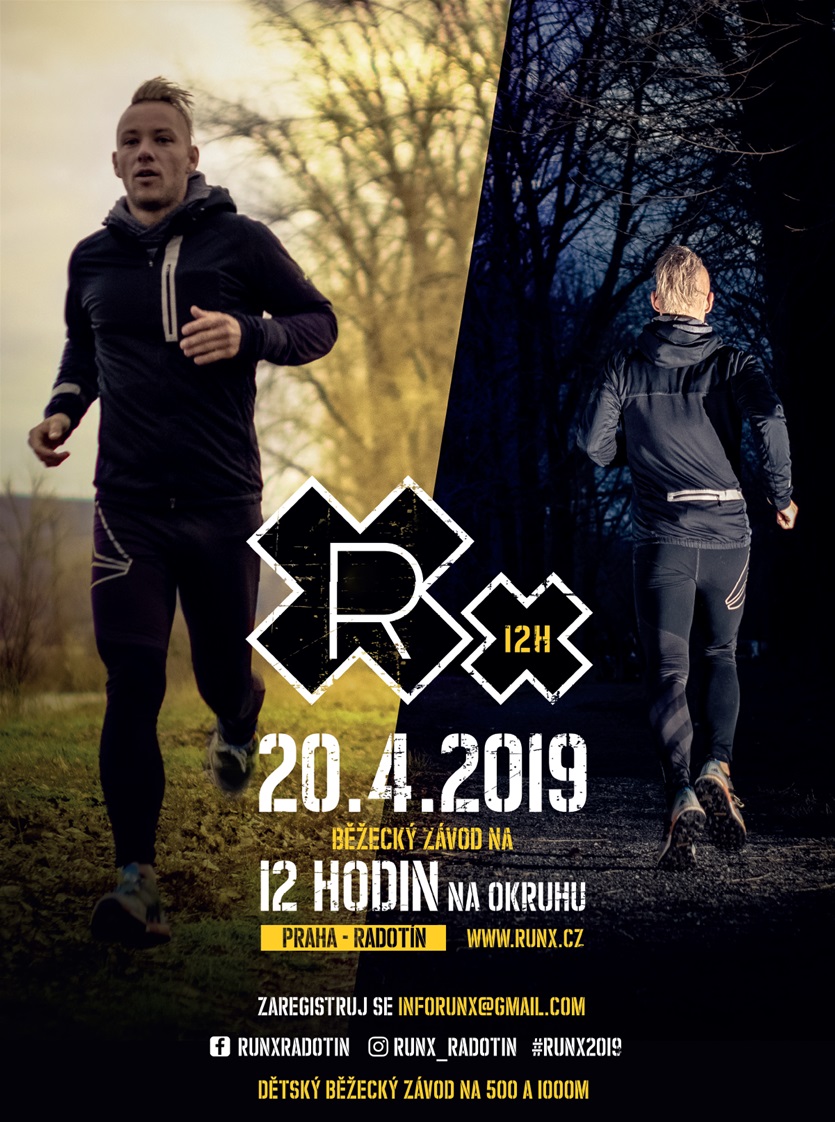 Pozvánka na běžecký závod RunX konaný 20. dubna