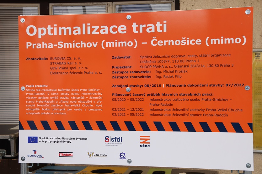 Slavnostní zahájení stavby Optimalizace trati Praha-Smíchov (mimo) - Černošice (mimo), 13.11.2019
