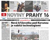 Úvodní strana dubnového čísla Novin Prahy 16