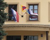 Tibetská vlajka na radotínské radnici, 10.3.2016
